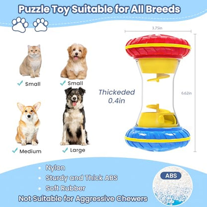 BoYoYo Interactive Dog Toys, Dog Puzzle Toys for Smart, Dog Enrichment Toy to Keep Them Busy, Treat Dispensing Toy Slow Puzzles Feeder, Blue - color: Blue