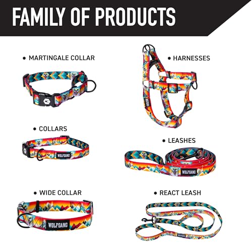 Wolfgang Heavy Duty, Adjustable Dog Collar with Quick Release Nylon Buckle for Walking & Training, MountainVibes Print, Small - color: MountainVibes Print, size: Small (5/8 Inch x 8-12 Inch)