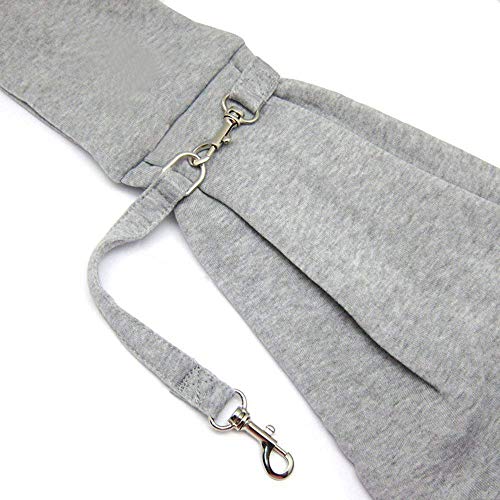Pet Sling Carrier Bag Travel Tote for Cats Dogs, Up to 16 lbs (Gray) - color: Gray