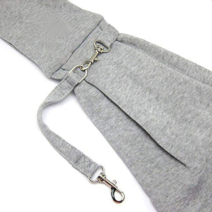 Pet Sling Carrier Bag Travel Tote for Cats Dogs, Up to 16 lbs (Gray) - color: Gray