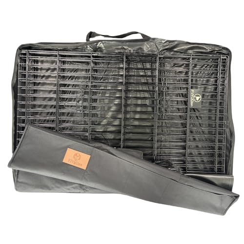 PJYuCien Storage Bag for 30"x24" Metal Foldable Dog Playpen | 600D Oxford Fabric, 270° Large Zipper, Travel Carry Case for Camping, Park & Home, Waterproof Moisture-Proof - size: 30"x24"