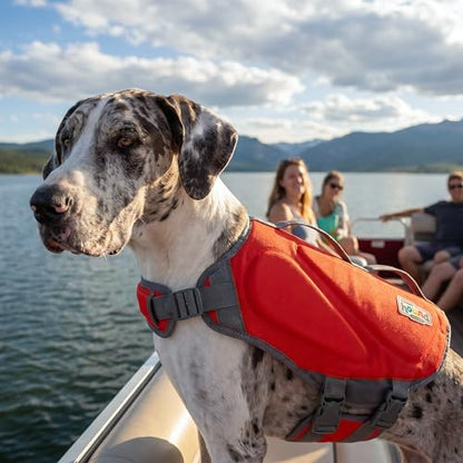 Outward Hound Dawson Swim Red Dog Life Jacket, XL - color: Red, size: X-Large (Chest Girth: 33"-44")