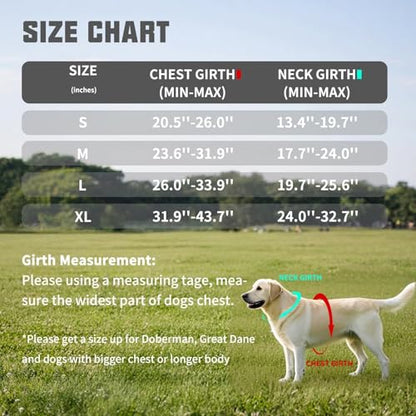 AUROTH Dog Harness and Leash Set, Soft Padded Service Dog Vest with 5.25FT Dog Leash, No Choke, Easy On Pet Vest, Adjustable Reflective No Pull Pet Vest Medium Sized Dog, Easy Walking and Training - color: Black, size: Medium