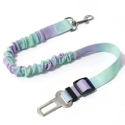 BZ Pet Collective Adjustable Dog Seat Belt for Car, Shock Absorbing Bungee Pet Safety Tether with Vehicle Seatbelt Buckle & Swivel Clip, Travel Restraint for Small Medium Large Dogs