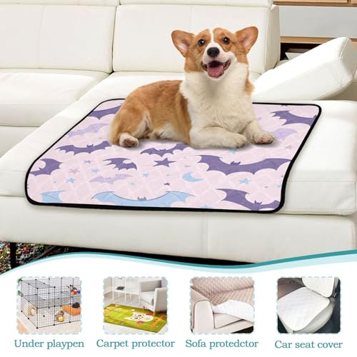 Qilmy Bats Pet Mat, Waterproof Reusable Dog Training Pad Anti-Slip Pet Creat Pad for Small Medium Large Dogs and Cats - size: Medium+Large