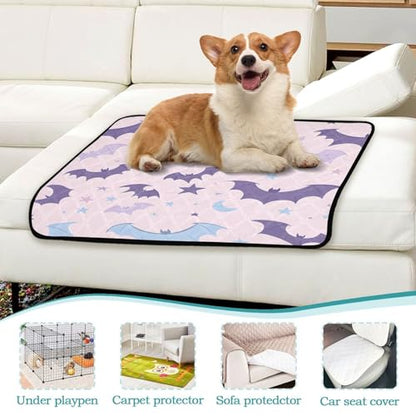Qilmy Bats Pet Mat, Waterproof Reusable Dog Training Pad Anti-Slip Pet Creat Pad for Small Medium Large Dogs and Cats - size: Medium+Large