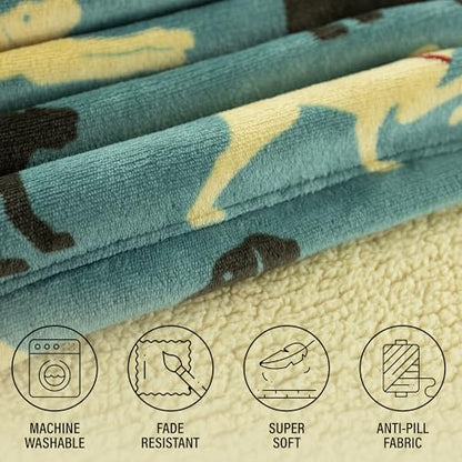 LazyOne Oversized Kid Blanket Hoodie, Oversized Hoodies for Girls and Boys, Wearable Blankets - color: Labs Kid Blanket Hoodie