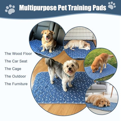 Puppy Pee Pads with Pheromones,Forever Pad,Washable Pee Pads for Dogs,Reusable Dog Pee Pads,Waterproof Leakproof Training Pad, Non-Slip Base for Household Use(Gray,M:31.5*27.6in) - size: Medium