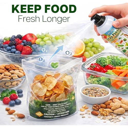 Harrison’s Stay Fresh Food Preserver – Freshness Spray for Pet Food, Fruits, Vegetables, Nuts, Seeds & Snacks – Extends Shelf Life, Maintains Flavor, Color, Texture & Nutrition