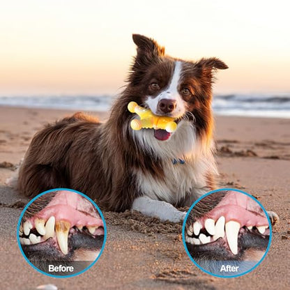 NEZIN Dog Chew Toys, Indestructible Dog Toys for Aggressive Chewers, Tough Dog Toys, Durable Dog Chew Toys for Large Medium Breed, Interactive Dog Toys with Real Beef Flavor (Mix 3 Pack) - color: MIX 3 PACK