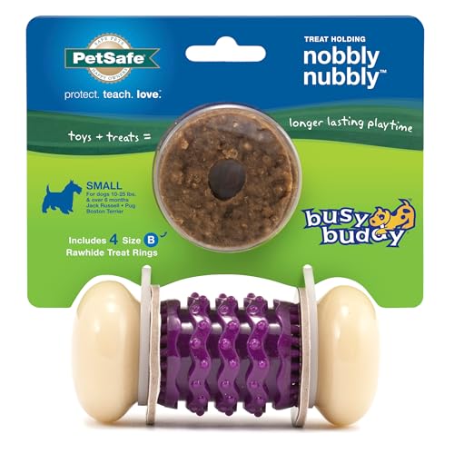 PetSafe Busy Buddy Nobbly Nubbly Treat Holding Dog Toy Strong Chewers Small - size: Small, style: Nobbly Nubbly
