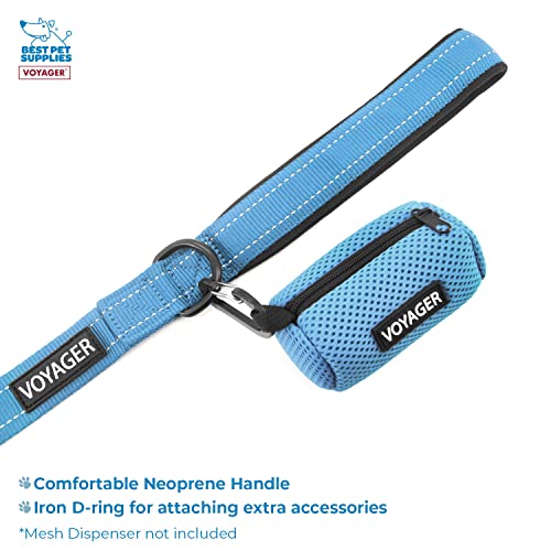 Best Pet Supplies Voyager Step-in Lock Pet Harness w Reflective Pet Leash Combo Set with Neoprene Handle 5ft - Supports Small, Medium and Large Breed Puppies/Cats - Baby Blue Set, XXXS - color: Harness Leash Set (Baby Blue), size: XXXS (Chest: 10.5 - 13")