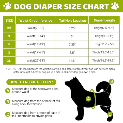 3 Pack Washable Dog Diapers Female with Suspenders Diaper for Dogs Reusable Dog Diapers Dog Period Panties for Doggie in Cycle (Small) - size: S