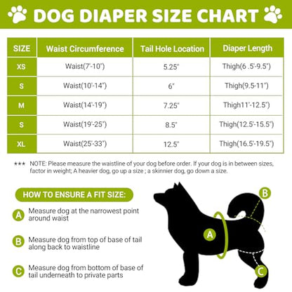 3 Pack Washable Dog Diapers Female with Suspenders Diaper for Dogs Reusable Dog Diapers Dog Period Panties for Doggie in Cycle (Small) - size: S
