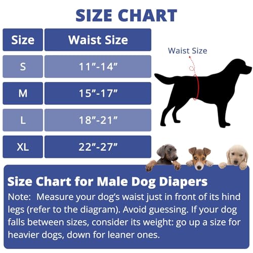 Paw Legend Washable Dogs Diapers Male Dog Belly Bands for Male Dogs Diapers Reusable Puppy & Doggie Diapers Male (5 Pack, Small) - color: Space Dog, size: Small
