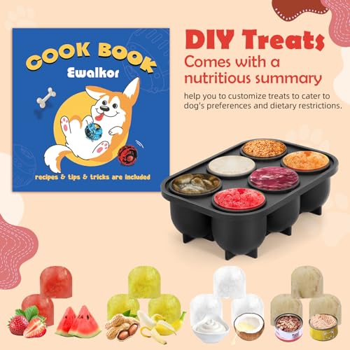 Dog Toys for Boredom - Frozen Treats, Refillable Freezable Dogs Food, Reduces Anxiety Chew Toy, Easy to Clean, Treats Dispensing, 4-in-1 Enrichment - color: Red