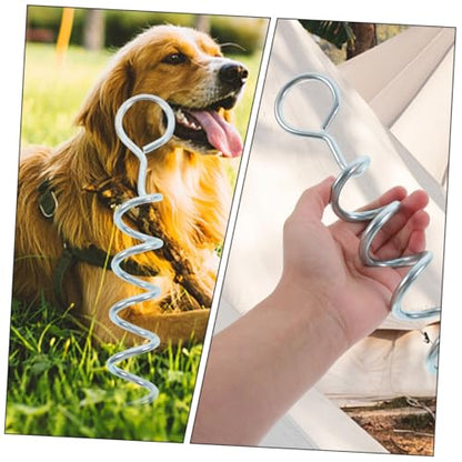 Abaodam 2Pcs Heavy Duty Dog Ground Anchor Portable Tie Out Stake for Outdoor Use for Camping Hiking and Dog Training Stable and Easy to Install Holds Strong Wind