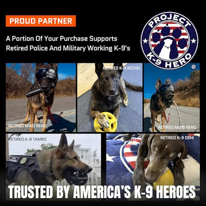 Monster K9 Scout Ball | Virtually Indestructible. Lifetime Guaranteed. | VULCRON™ Natural Rubber | Durable Dog Toy for Aggressive Chewers | Chew & Fetch | Tough, Heavy Duty | Medium & Large Breed, 3" - size: 1-Pack