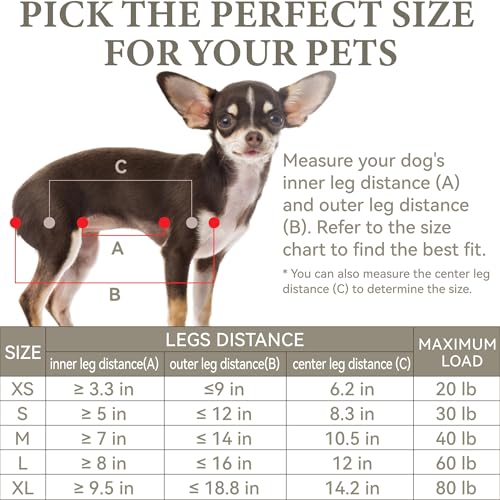 Dog Grooming Hammock – for Dogs Cat Grooming Hammock,Dog Sling for Nail Trimming with Dog Nail Clippers for Small Dogs,Dog Hammock for Nail Trim,Dog Hanging Harness for Nail Trimming - size: XL ( Legs Distance : 9.5-18.8" / Max W：80lb )