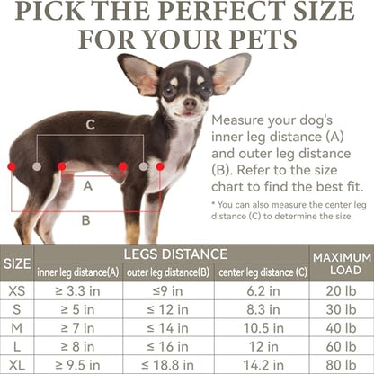 Dog Grooming Hammock – for Dogs Cat Grooming Hammock,Dog Sling for Nail Trimming with Dog Nail Clippers for Small Dogs,Dog Hammock for Nail Trim,Dog Hanging Harness for Nail Trimming - size: S ( Legs Distance : 5-12 " / Max W：30lb )
