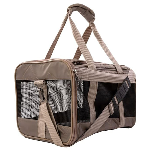 Sherpa, Deluxe Fungi Airline Approved Soft Sided Dog and Cat Carrier 19 Inch L X 11.8 Inch W X 11.5 Inch H