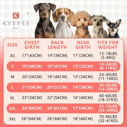 KYEESE Dog Sweater with Leash Hole Warm Pullover with Reflective Yarn for Small and Medium Dogs Male Soft Knit Pullover Boy Dog Coats Cozy Lightweight Thick Sweater,Red,Large - color: 4# Red, size: L (30-45lbs)