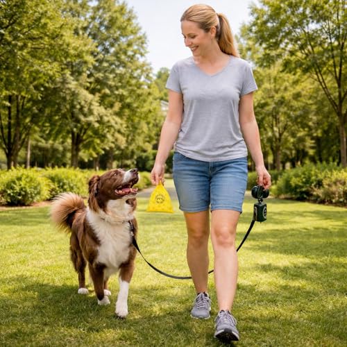 Dog Poop Bags Lemon Scented 16 Rolls 240 Count Biodegradable Pet Waste Bags Leak Resistant with Fresh Lemon Scent Fit Most Dispensers for Small & Large Dogs