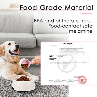 Super Design 1 Cup Dog Food Scoop for Container Melamine Measuring Scoop for Dogs Cats Birds and Rabbits Pet Food Feeding Scoop Dishwasher Safe - Baby Pink - color: Baby Pink 1 Cup