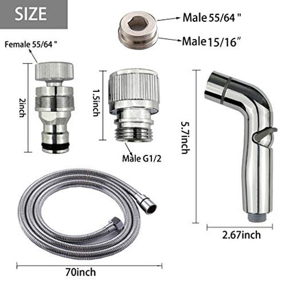 G-Sunny Quick-Connect Sink Faucet Sprayer Kit, Sink Hose Sprayer Accessories, Detachable Metal Adapter With Hand Shower,Hair Washing,Pet Cleaning,for Bathroom/Kitchen (Quick Connect Sprayer)
