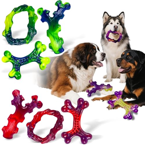 Frienhund 9-Pack Indestructible Dog Toys for Aggressive Chewers, Durable Chew Toys for Large Dogs, Dog Toy for Aggressive Chewer Large Breed, A Super Set for Happiness for All Dogs - color: Multicolor-9-Pack