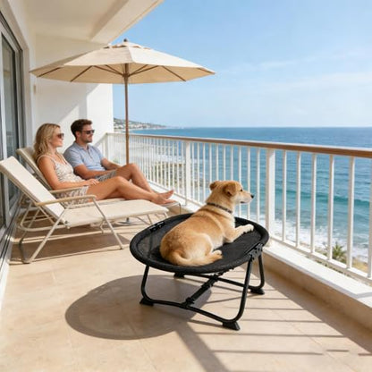 Foldable Raised Dog Cot Bed - Portable Lightweight Frame Design System, Non Slip Elevated Support Structure, Breathable Fabric Hammock Build | Dog Cot Bed for Puppies Kittens Cats and Small Pe - color: Aa