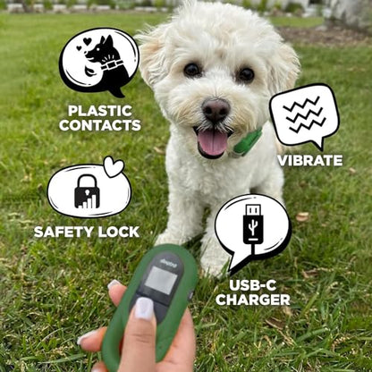 Dogtra CUE Green – E-Collar for Dogs Training Collar with Remote – Training Made Easy for Everyday Dog Owners – Gentle Vibration, Custom Boost, Waterproof, Rechargeable, 400-Yard Range System - color: Gen 1 Green