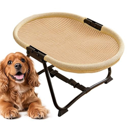 Raised Dog Bed | Portable Foldable Non Slip Cot Hammock,Foldable 22.44 x 16.14 x 10.23Inch Dog Bed Raised Cot - for Pets Cats Kitten Puppy Sleep Rest Camping Travel - color: C