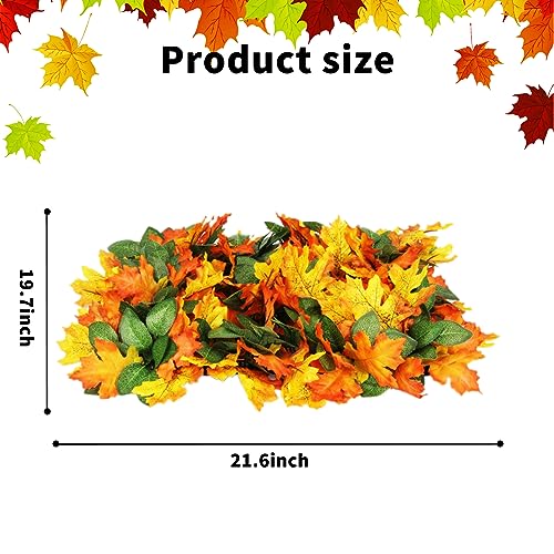 Maple Leaf Mat, 21.6"x19.7" Works as Fall Home Decorations & Dog Snuffle Mat, Pet Jungle Slow Feeder Sniff Mat for Natural Foraging Skill Training, Anxiety Relief Mind Stimulation Puzzle Toys