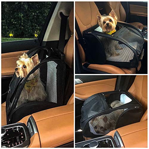 KOPEKS Deluxe Backpack Pet Travel Carrier with Double Wheels for Pets up to 18 Pounds - Grey - color: Grey, size: 17.5"L x 13.0"W x 20.0"H