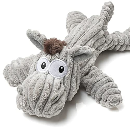 Sedioso Dog Toy, Unstuffed Plush Toy for Large Breed, Cute Squeaky Dog Toys with Crinkle Paper, Big Puppy Chew Toys for Small, Middle, Large Breed