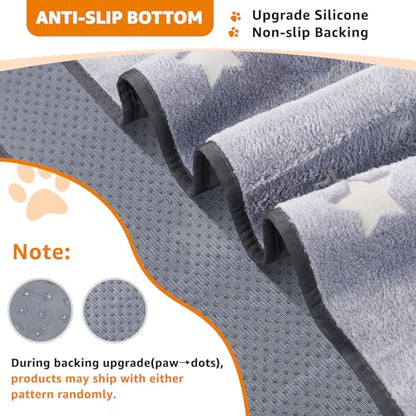 LOOBANI Washable Pee Pads for Dogs, Fast Absorption Reusable Puppy Pads, Waterproof Whelping Pad, Non Slip Training Pet Playpen Mat for Floor, Dog Crate, Grey 2 Pack 36 x 48 in - size: 36x48 in(2 Pack)