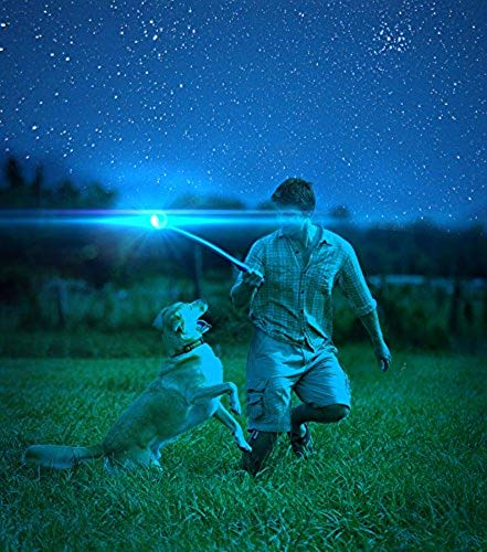 Chuckit! Sport Dog Ball Launcher and Glow in The Dark Balls Bundle for Dogs 20-60 lbs
