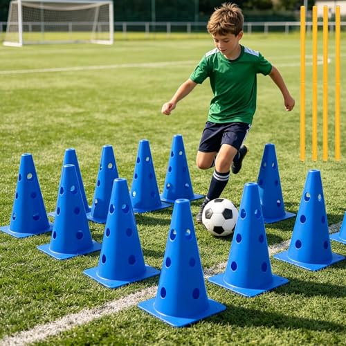 Dog Agility Equipment,Hurdle Cones Obstacle Exercise Equipment for Pet,Dog Agility Course Backyard Set