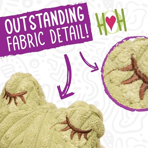 HuggleHounds Knottie Plush Dog Toy - Dog Stuffed Animal Toy, Puppy Toys, Squeaky Dog Toy for Small, Medium & Large Dogs, Soft Fleece, Durable Plush to Keep Them Busy - Penelope Pig, Large - size: Large, style: Penelope Pig