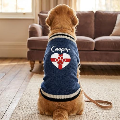 Custom Embroidered Flag Dog Sweater, Personalized Knit Pet Clothes, City with Name Graphic Pullover Apparel, Winter Warm Soft Puppy Cats, Gift for Pet Lovers Gift#5 - color: Gift#5