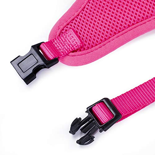 Mile High Life Step in Dog Harness for Small Dogs No Pull, Easy Get on Air Mesh Vest Harness, Adjustable Easy Closures Both Neck and Chest (Hot Pink, L Chest 21.6"-43.2") - color: Vest Harness Hot Pink, size: L Chest 21.6"-43.2"