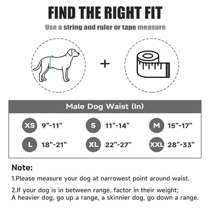 wegreeco Washable Male Dog Diapers (Pack of 3) - Washable Male Dog Belly Wrap (Black Asanoha Pattern, X-Small) - color: Black Asanoha Pattern, size: X-Small (Pack of 3)