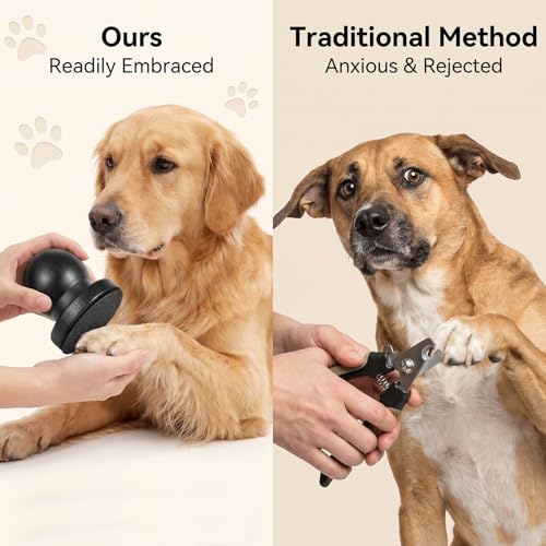 Dog Nail File with 3 PCS Replaceable Filing Disc, Wood Nail Filer Board for Dogs Cats, Dog Scratch Pad for Smooth and Healthy Nails