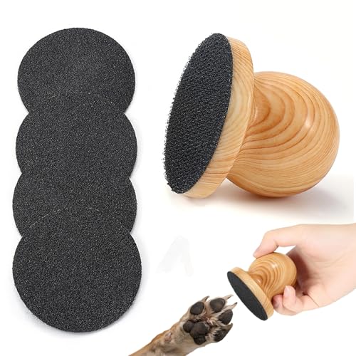 Dog Nail File,Dog Nail Scratch Board With 4 Pcs Replaceable Sandpaper,Dog Scratch Board,Nail File For Dogs,Dog Scratch Pad For Nails,Dog Scratch Pad For Nails Nail Grinder Board For Dogs & Cats