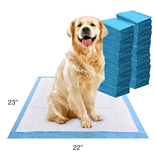 Four Paws Wee-Wee Superior Performance Unscented Pee Pads for Dogs & Puppies, Quilted Leak-Proof Dog Housebreaking Potty Training Floor Protection, 22" x 23", 100 Count - size: 100 Count