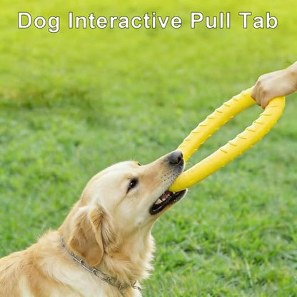 Pet Toy Flying Discs for Large/Medium Dogs, Durable Rubber Fetch Frisbee, Soft Lightweight Interactive Outdoor Throw Toy for Aggressive Chewers, Training Exercise Pet Play Toy