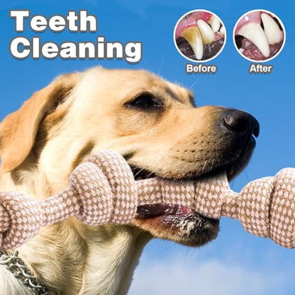 Dog Rope Toy, Rope Toys for Dogs Aggressive Chewers, for Large Dogs for Cleaning Teeth, Bite Resistant, 4 Pack - style: 4pcs