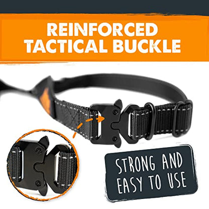 Mighty Paw Dog Seat Belt For Car Headrest - Distraction Free Driving, Heavy-Duty Aviation Grade Aluminum Carabiner, and Tactical Buckle.Adjustable Dog Seatbelt Harness for Small, Medium and Large Pets - style: Headrest Attachment