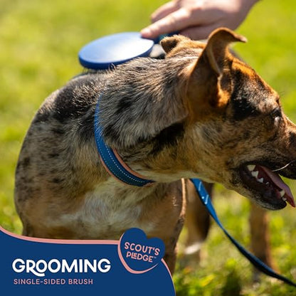Good Scout Soft Steel Tip Brush, Best Deshedding Tool for Dogs & Cats, Gentle, Safe & Effective Pet Grooming Tool for Long & Short Haired Animals - style: Single Side Brush